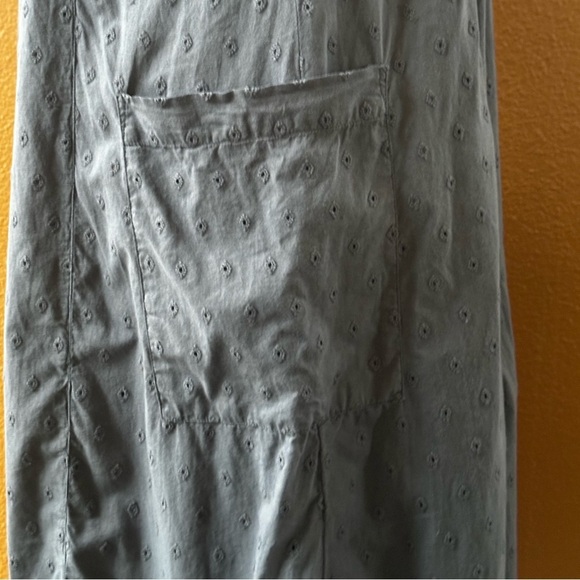 Wrap London Gray Broderie Anglaise Sleeveless Cotton Dress Size 8 EUC! - Picture 6 of 9